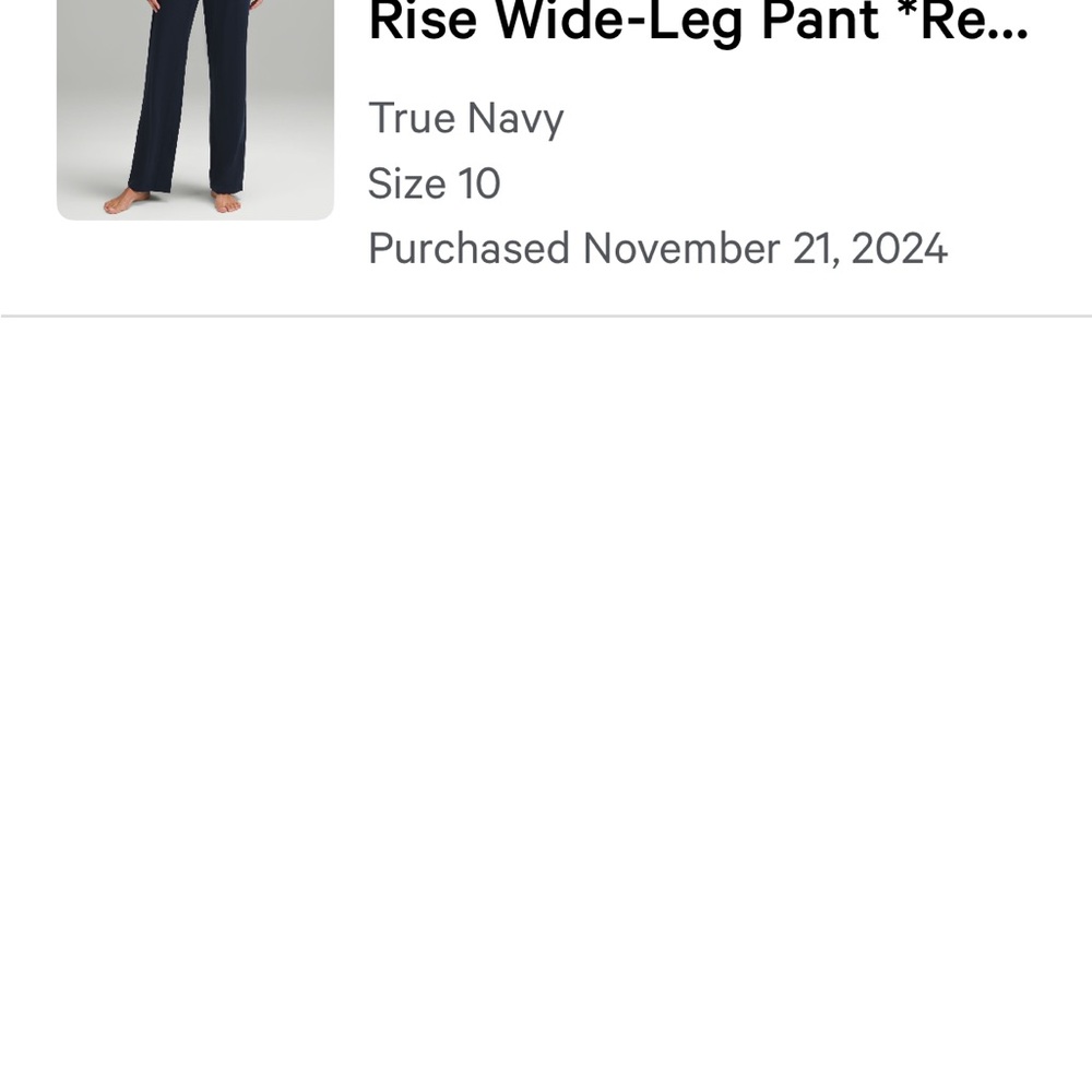 lululemon athletica Navy Wide-Leg Pants - Picture 12 of 12